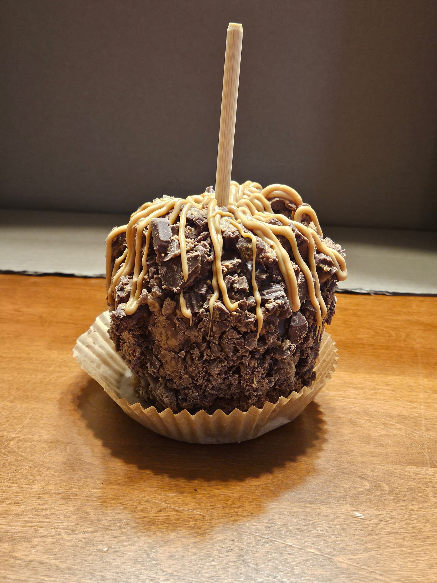 Reese's Peanut Butter Cup Gourmet Caramel Apple