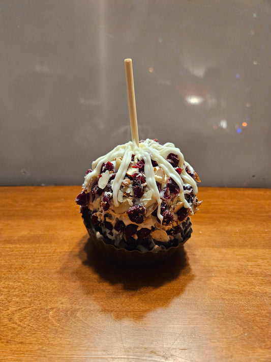 NEW!  Cranberry Almond Gourmet Caramel Apple