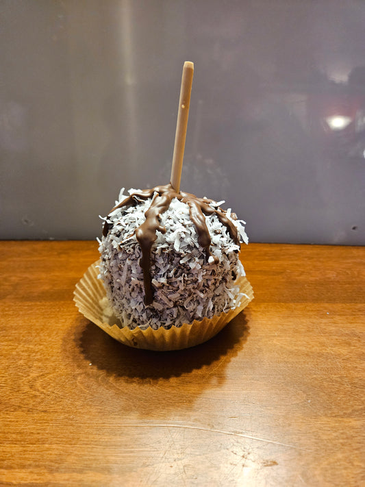 Coconut Coated Caramel Apple